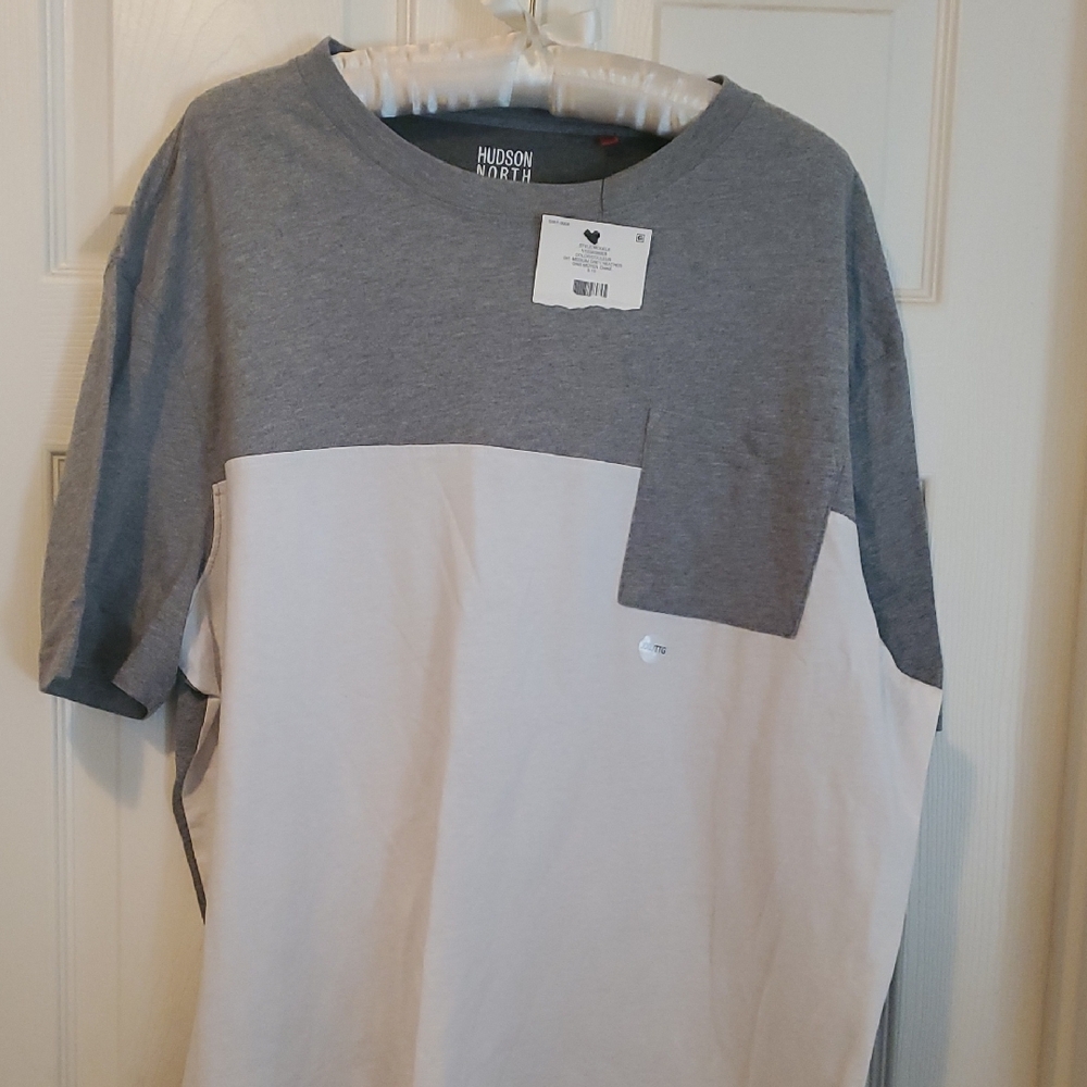 Gray and White Men's Shirt